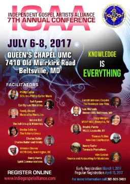 The Independent Gospel Artists Alliance, Inc. 7th Annual IGAA Conference is set for July 6th – 8th 