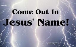 "DEMONS IN CHURCH" BY ANDREW WOMMACK 
