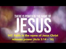 "THERE IS POWER IN THE NAME OF JESUS" BY DAVID MCMILLEN 