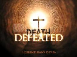 "O DEATH, WHERE IS THY STING?" BY DAVID MCMILLEN 