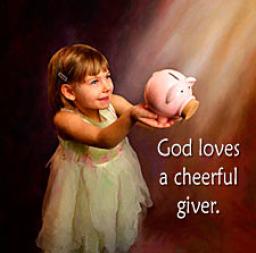 "GOD LOVES A CHEERFUL GIVER" BY DAVID MCMILLEN 