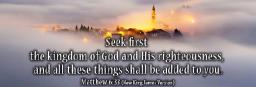 "SEEK FIRST THE KINGDOM" BY ANDREW WOMMACK 