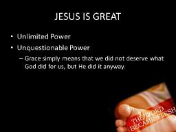 "THE POWER OF GOD'S WORD" BY DAVID MCMILLEN 