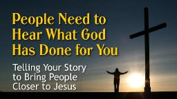 "SHARING JESUS WITH EVERYONE" BY DAVID MCMILLEN 