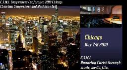 CSMI Christian Songwriters 2010 Chicago Conference
