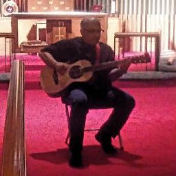 Mike Vargas at the ROCK CAFE