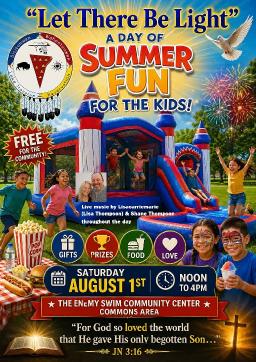 Lisacarriemarie & husband Shane Thompson sing at "Let There Be Light" Summer Fun Day for the Youth