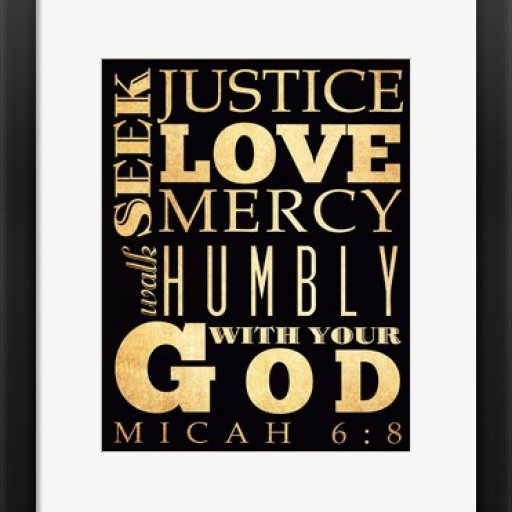 seek-justice-framed-art-print