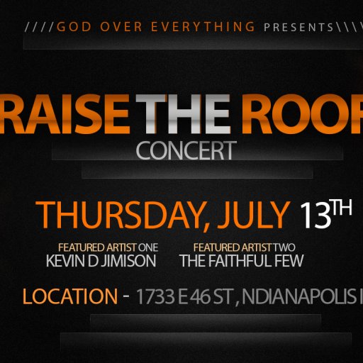 1094-KevinDJimisonRaiseTheRoofConcertSmallFlyerGodOverEverythingGOE