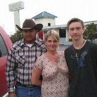 Cody, our oldest grandson, Stacy, our daughter, Cameron the youngest grandson