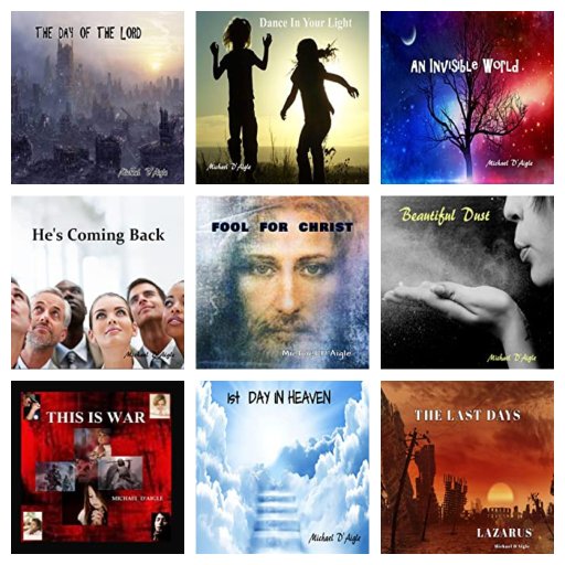 MICHAEL 9CDS COLLAGE