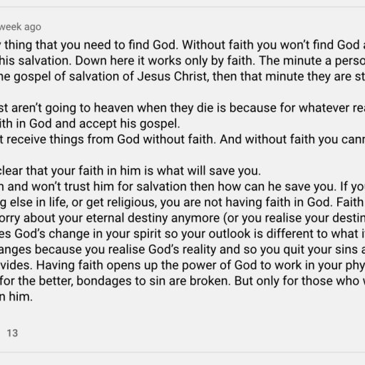 Disciple Robert faith to find God