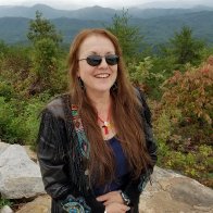 Ann M. Wolf at mountain overlook in Smoky Mountains