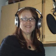 Ann M. Wolf in recording studio