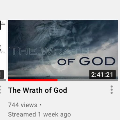 The wrath of God