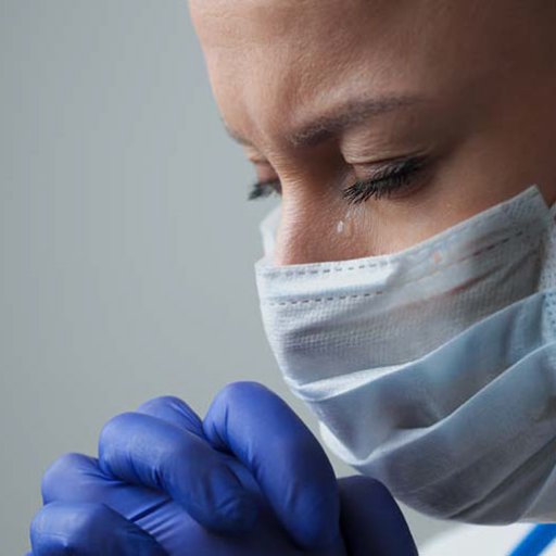 Nurses crying under stress