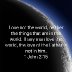Love not the world