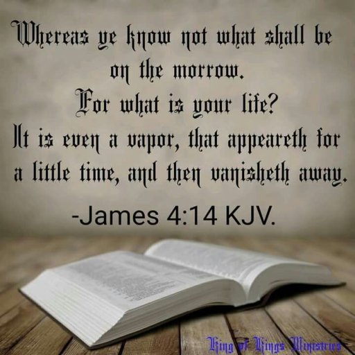 What is your life? Redeem the time