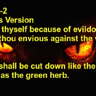 Evildoers shall be cut off