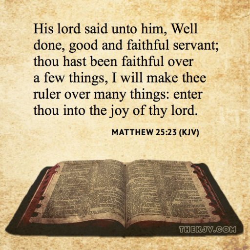 Good and faithful servant