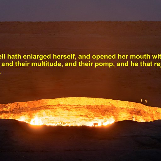 Hell opens her mouth without measure