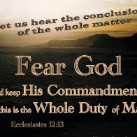 Fear God, and give glory to him
