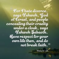 God hates divorce