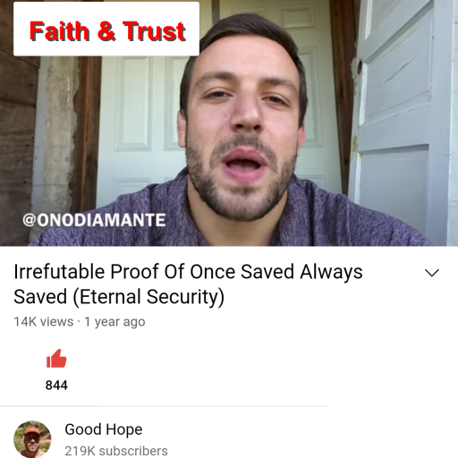 Once saved always saved