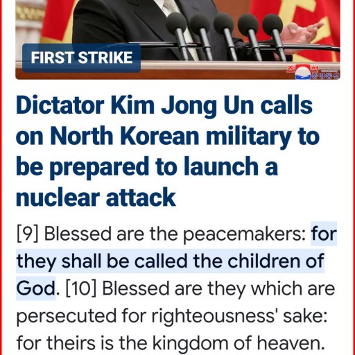 Blessed are the peacemakers