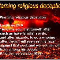 Warning religious deception