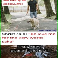 Believe me for the very works' sake