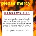 The mercies of God