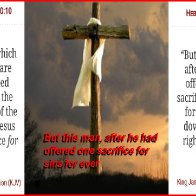 This man, after he had offered one sacrifice for sins for ever
