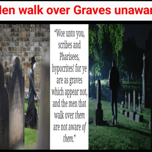 Men walk over Graves unaware