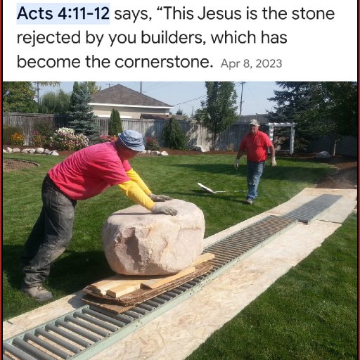 Rejected Stone is our Lord
