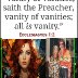 vanity': empty, futile,