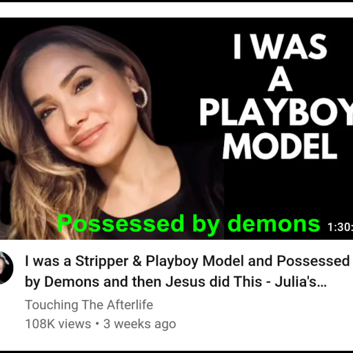 Demon possessed Playboy model