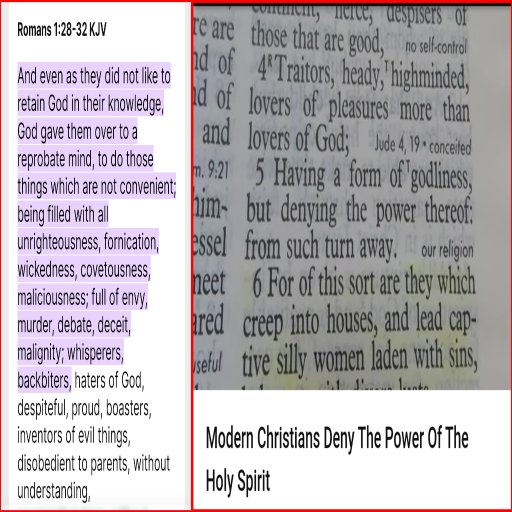 Denying holy spirit Power