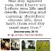Choose life not death