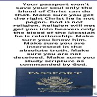 Passport unblemished Lamb of God