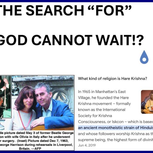 Search for God cannot wait