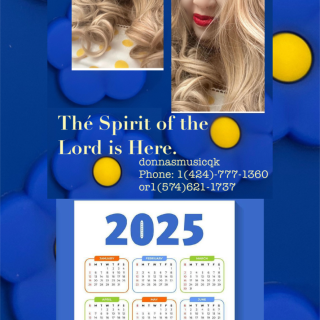 2025 Calendar from donnasmusicqk