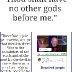 No other gods before me