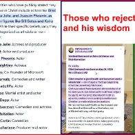 Those who reject God and his wisdom