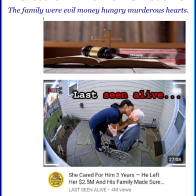 Evil money hungry stalking murderous family