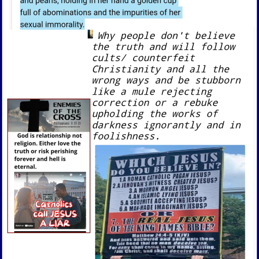 Foolish people who are converted mules