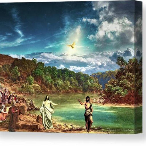 john-baptizes-jesus-norman-brule-canvas-print