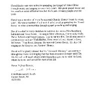 Pastor Bessey's Letter