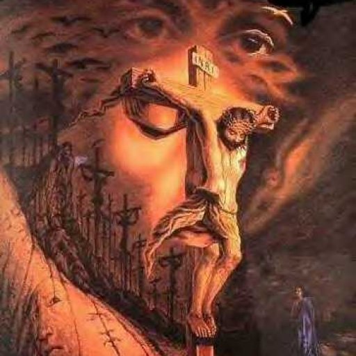 jesusoncrosstwoviewsofhisface1