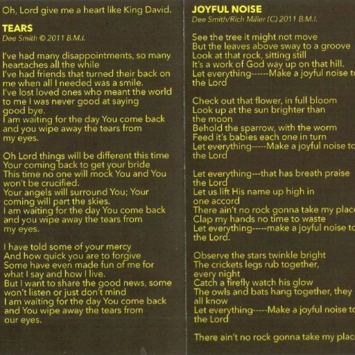 Clay CD With Lyrics